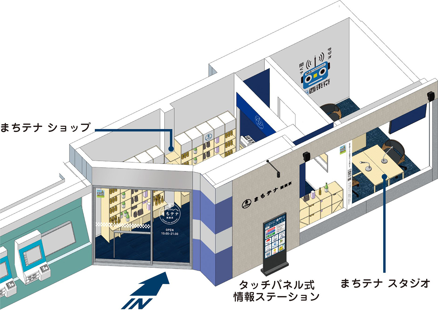 まちテナ 西東京 - エフエム西東京 サテライトスタジオ イメージ