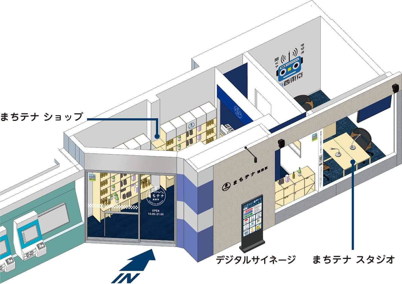 まちテナ 西東京 - エフエム西東京 サテライトスタジオ イメージ